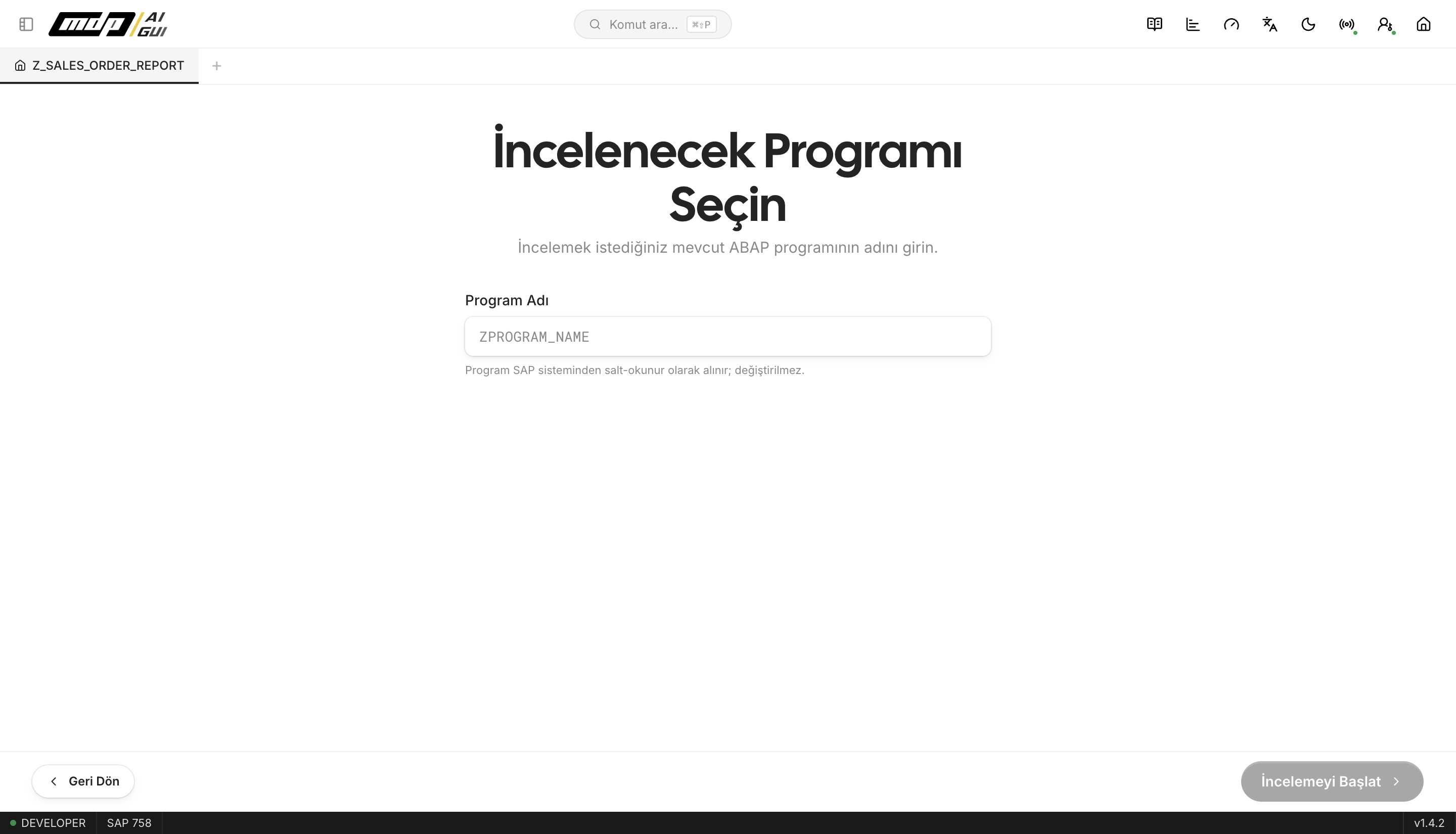 mdp/aigui — ABAP kod inceleme ve güvenlik analizi